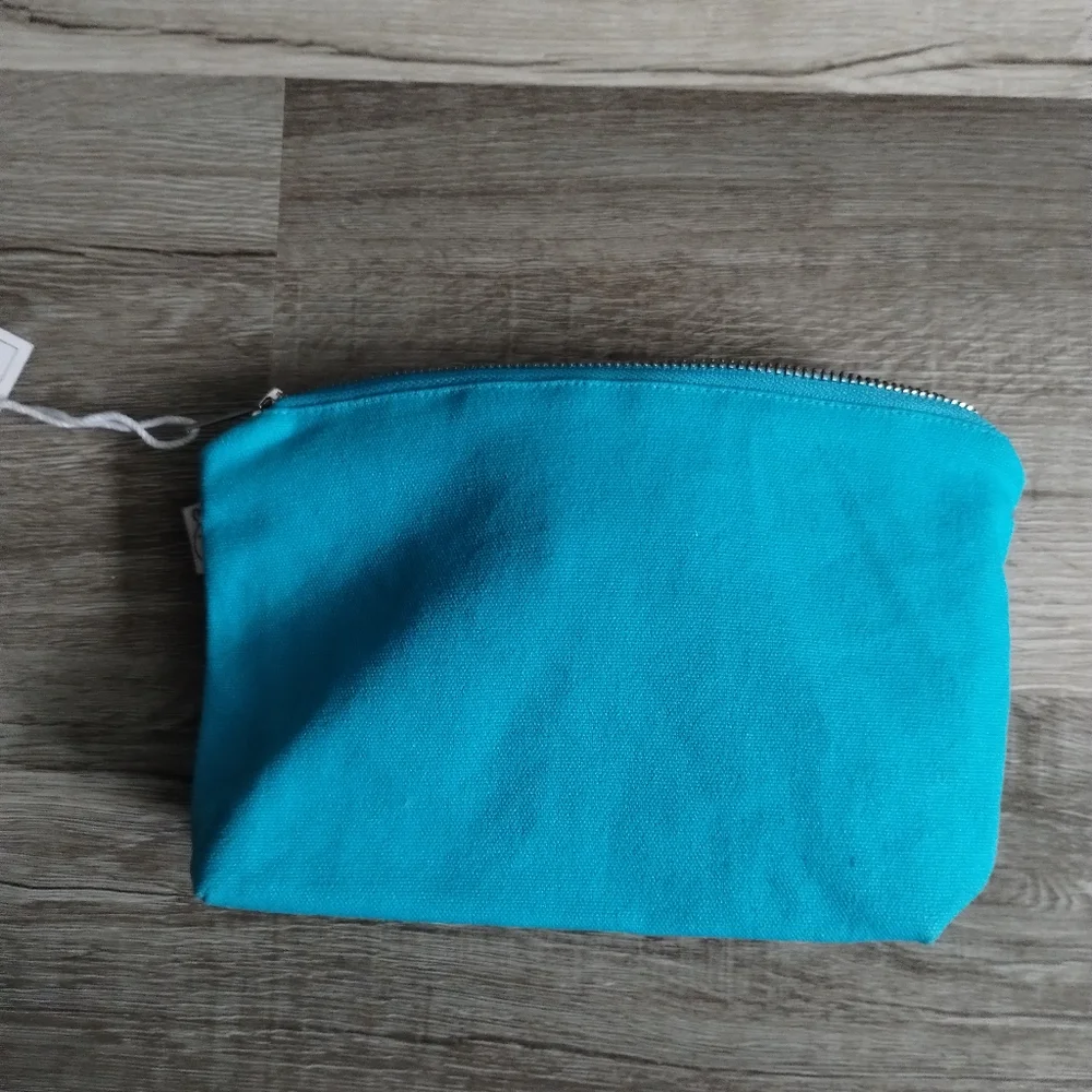 Quilted Koala Bright Blue Cosmetic Pouch